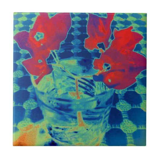 ブーゲンビル画像 タイル (正面)