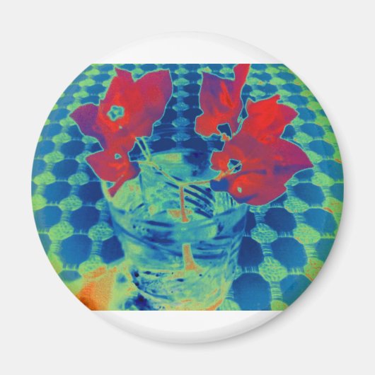 ブーゲンビル画像 マグネット (正面)