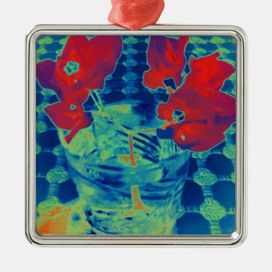 ブーゲンビル画像 メタルオーナメント (正面)