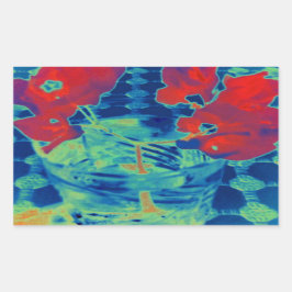 ブーゲンビル画像 長方形シール