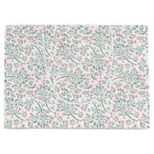 ブーゲンビレアウォーターカラー抱き枕 ラージペーパーバッグ (正面)