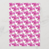 ブーゲンビレアピンク紫の結婚水色 メニュー (裏面)