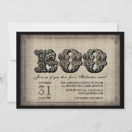 ブーゴ不気味シックハローウィンパーティ招待状 招待状