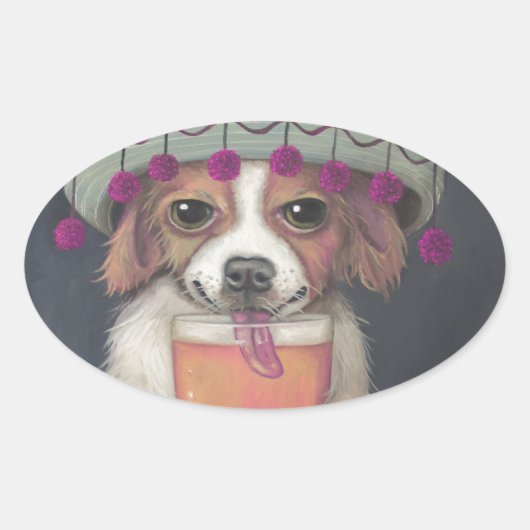 ブーザー 楕円形シール (正面)