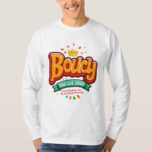 ブーシークラウンおもしろいティー Tシャツ (正面)