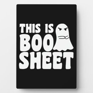 ブーシートの幽霊 ハロウィンのおもしろコスチューム フォトプラーク