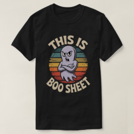 ブーシートレトロスタイル | 面白いハロウィンコスチューム Tシャツ