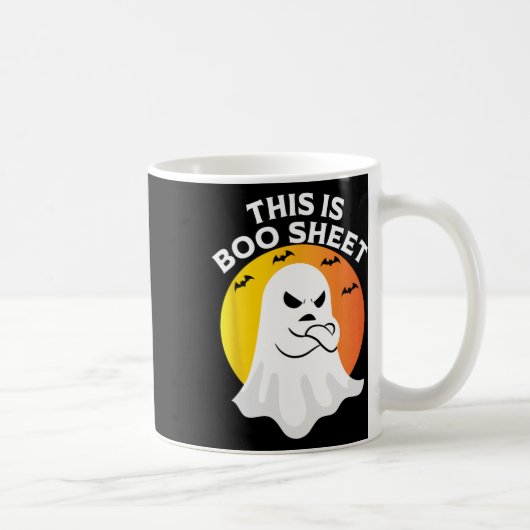 ブーシート幽霊レトロハロウィーンの衣装 コーヒーマグカップ (右)