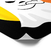 ブーシート幽霊レトロハロウィーンの衣装 ポスター (角)