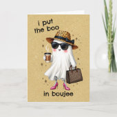 ブージェ幽霊コケットハロウィーンに入れる カード (正面)