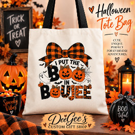 ブージハロウィントートバッグに Boo を入れた トートバッグ