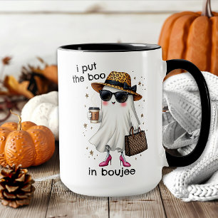 ブージプチハロウィンにブーを置いた ゴースト コケット マグカップ