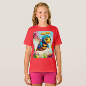 ブージングビー&フラワーズ春 Tシャツ (正面フル)