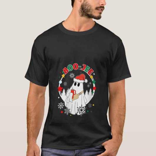 ブージークリスマスサンタ幽霊ブギースタンリーとB Tシャツ (正面)