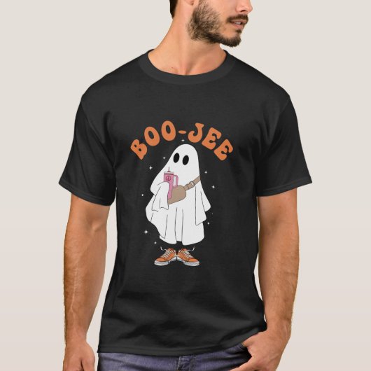 ブージーシーズン不気味カワイイ幽霊ブージーハロウィーン Tシャツ (正面)