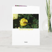 ブージービーベレーテッド誕生日またはカチオン カード (裏面)