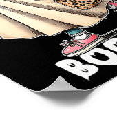 ブージーブジェー不気味幽霊ピンクハロウィーンパンプキン ポスター (角)