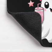 ブージーブジェー不気味幽霊ピンクハロウィーンパンプキン マウスパッド (コーナー)