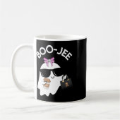ブージーブージージェウチークハロウィーンブージーガール幽霊 コーヒーマグカップ (左)