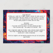 ブージーボーンズHalloween Bashカード 招待状 (裏面)