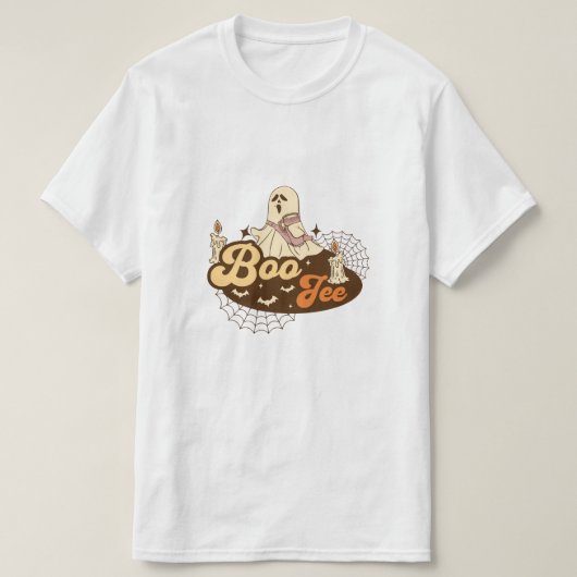 ブージー おばけ ハロウィン 楽しい Tシャツ (デザイン正面)