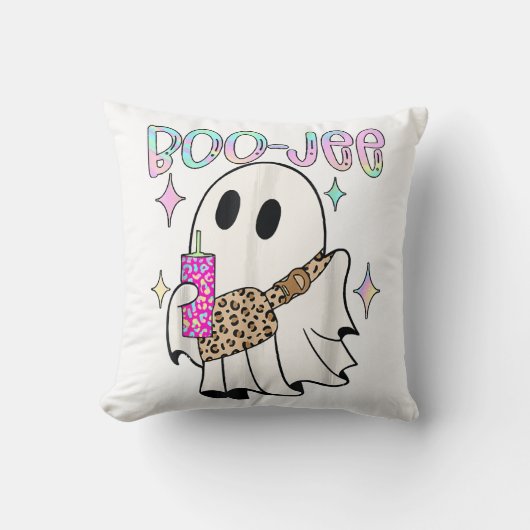 ブージー おもしろ ハロウィン ゴースト クッション (正面)