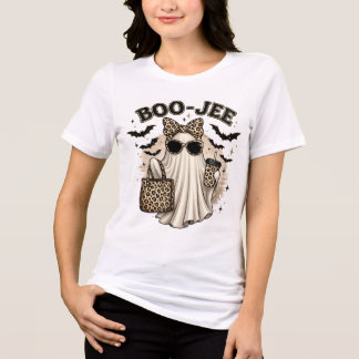 ブージー ヒョウ柄 ゴースト ハロウィンTシャツ トライブレンドＴシャツ