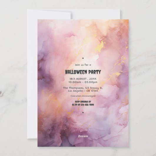 ブースとブース 大人のハロウィンパーティー シーズンカード (裏面)