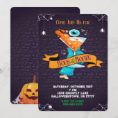 ブースとブーズ　アダルトハロウィンカクテルパーティー 招待状 (正面/裏面)