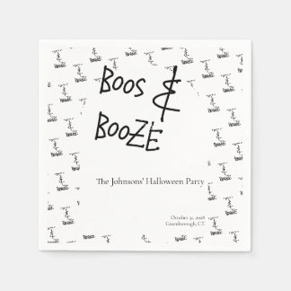 ブースと酒のハロウィンパーティー・ミニマル スタンダードカクテルナプキン