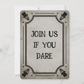 ブースアンドブーズアダルトハローウィンパーティヴィンテージスカル 招待状 (裏面)