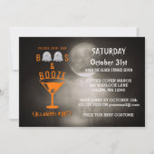 ブースアンドブーズアダルトハローウィンパーティ墓地 招待状 (正面)