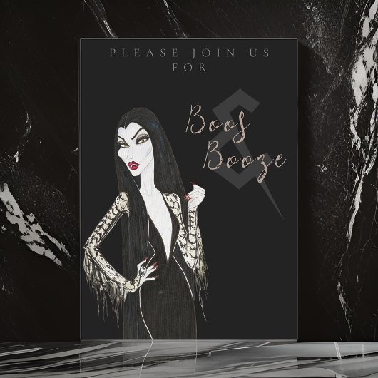 ブースアンドブーズアダルトハローウィンパーティ招待状