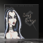 ブースアンドブーズアダルトハローウィンパーティ招待状