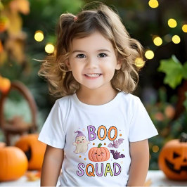 ブースクワッド:かわいいハロウィーンの友達 ベビーTシャツ