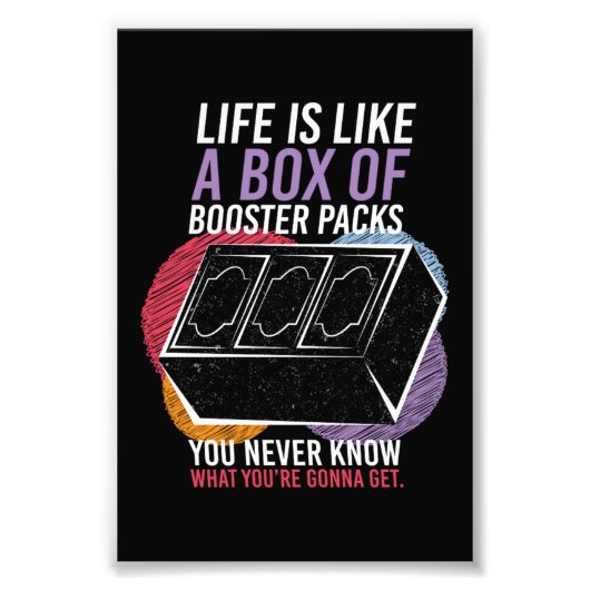 ブースターパックの箱のようなトレーディングカード フォトプリント            (正面)