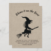 ブースバーラップハローウィンパーティのせい 招待状 (正面/裏面)