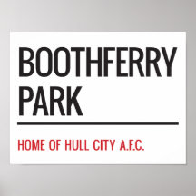 ブースフェリーパークスタジアム通り標識