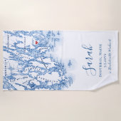 ブースベイメイン オーダーメイド ブライズウィークエンド ビーチタオル (正面)