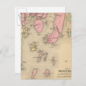 ブースベイ、隣接する島々 ポストカード (正面/裏面)