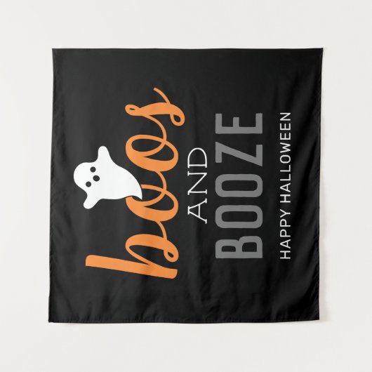 ブース・アンド・ブース ハロウィンパーティー サイン タペストリー (正面)