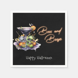 ブーズアダルトハロウィンカクテルパーティー スタンダードカクテルナプキン