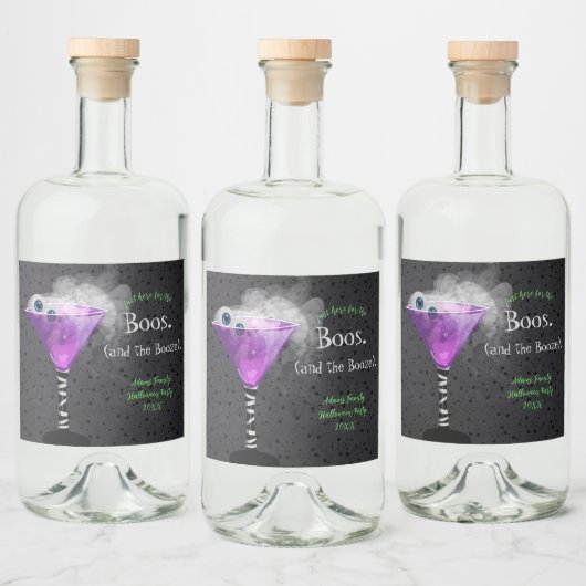 ブーズアダルトハロウィンカクテルパーティー リキュールボトルラベル (ボトル)