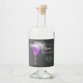 ブーズアダルトハロウィンカクテルパーティー リキュールボトルラベル (正面)