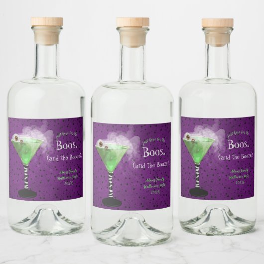 ブーズアダルトハロウィンカクテルパーティーLiqu リキュールボトルラベル (ボトル)