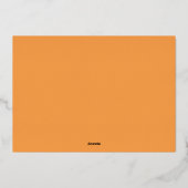 ブーズアダルトハローウィンパーティ 箔招待状 (裏面)