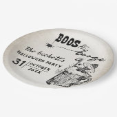 ブーズアンドブーズ幽霊ハローウィンパーティ ペーパープレート (アングル)