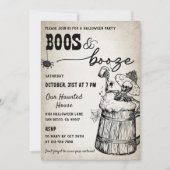 ブーズアンドブーズ幽霊ハローウィンパーティ 招待状 (正面)