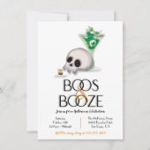 ブーズカクテルモダンハローウィンパーティ 招待状 (正面)