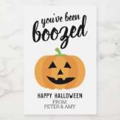 ブーズドされた – Pumpkinハローウィンパーティ ワインラベル (シングルラベル)